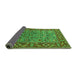 Sideview of Oriental Green Industrial Rug, urb2380grn