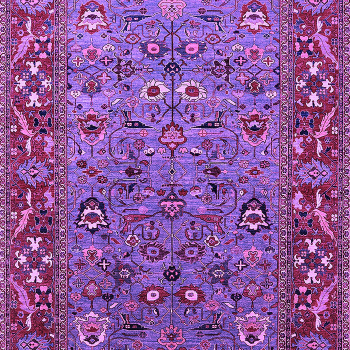 Machine Washable Oriental Purple Industrial Area Rugs, wshurb2380pur