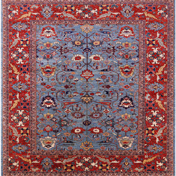 Square Machine Washable Industrial Modern Gunmetal Gray Rug, wshurb2380