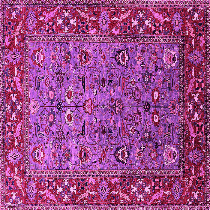 Square Oriental Pink Industrial Rug, urb2380pnk