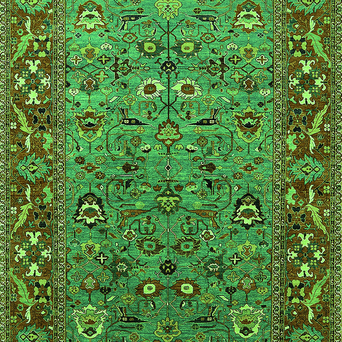 Oriental Green Industrial Rug, urb2380grn