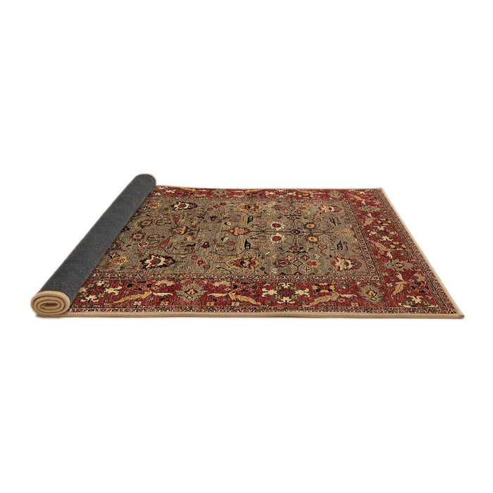 Sideview of Oriental Brown Industrial Rug, urb2380brn