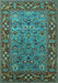 Oriental Turquoise Industrial Rug, urb2380turq