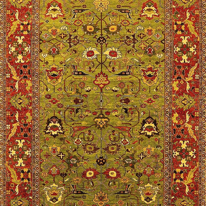 Oriental Yellow Industrial Rug, urb2380yw