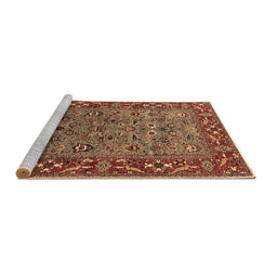 Sideview of Machine Washable Oriental Brown Industrial Rug, wshurb2380brn