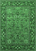 Oriental Emerald Green Industrial Rug, urb2380emgrn