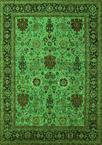 Oriental Green Industrial Rug, urb2381grn