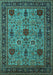 Oriental Turquoise Industrial Rug, urb2381turq