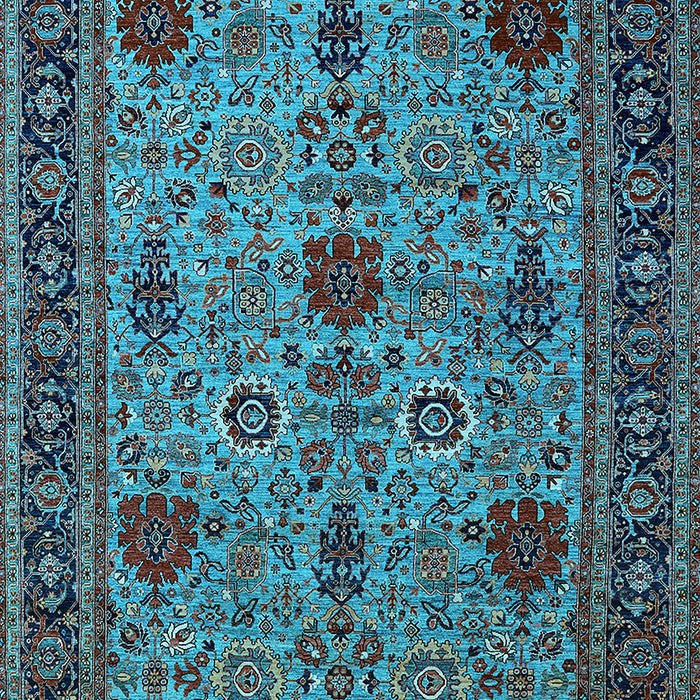 Oriental Light Blue Industrial Rug, urb2381lblu