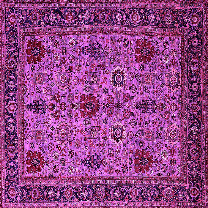 Square Oriental Pink Industrial Rug, urb2381pnk