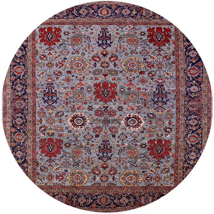 Round Machine Washable Industrial Modern Rosy Pink Rug, wshurb2381