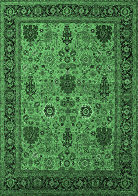 Oriental Emerald Green Industrial Rug, urb2381emgrn