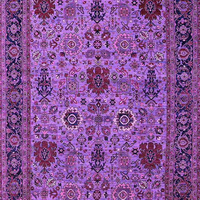 Machine Washable Oriental Purple Industrial Area Rugs, wshurb2381pur