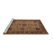 Sideview of Machine Washable Oriental Brown Industrial Rug, wshurb2381brn