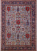 Mid-Century Modern Pink Oriental Rug, urb2381