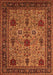 Machine Washable Oriental Orange Industrial Area Rugs, wshurb2381org