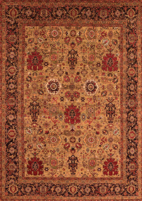 Oriental Orange Industrial Rug, urb2381org