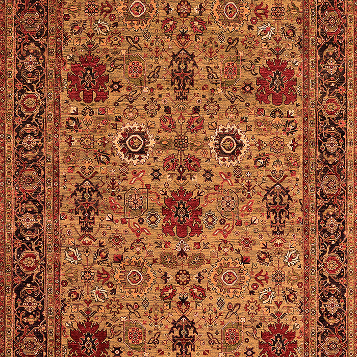 Oriental Orange Industrial Rug, urb2381org