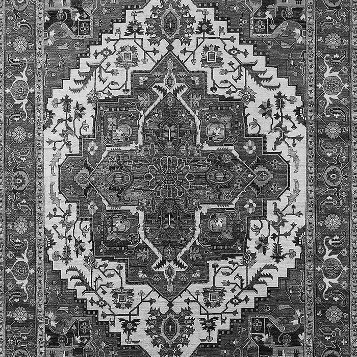Machine Washable Oriental Gray Industrial Rug, wshurb2382gry