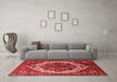 Industrial Red Washable Rugs