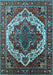 Oriental Light Blue Industrial Rug, urb2382lblu