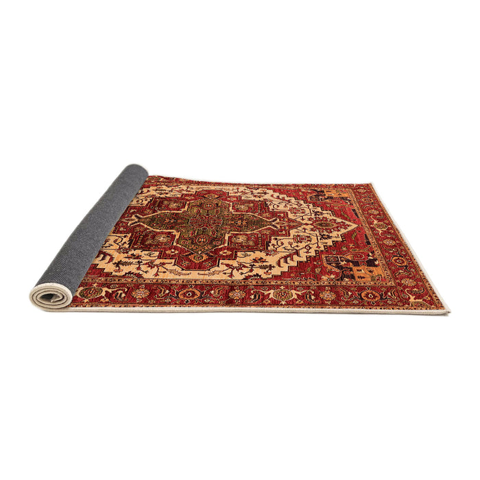 Sideview of Oriental Orange Industrial Rug, urb2382org