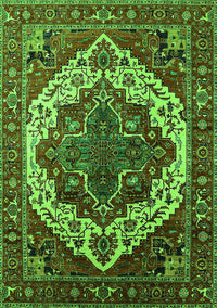 Oriental Green Industrial Rug, urb2382grn