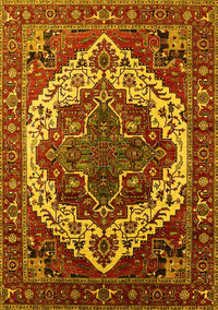 Oriental Yellow Industrial Rug, urb2382yw