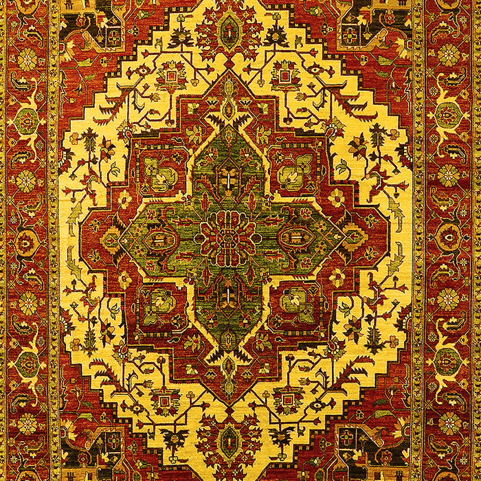 Oriental Yellow Industrial Rug, urb2382yw