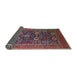 Sideview of Mid-Century Modern Pink Oriental Rug, urb2383