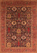 Machine Washable Oriental Orange Industrial Area Rugs, wshurb2383org