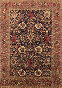 Oriental Brown Industrial Rug, urb2383brn