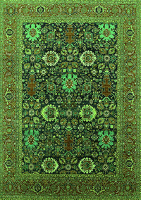 Oriental Green Industrial Rug, urb2383grn