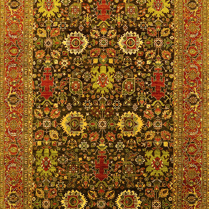 Oriental Yellow Industrial Rug, urb2383yw