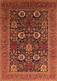 Oriental Orange Industrial Rug, urb2383org