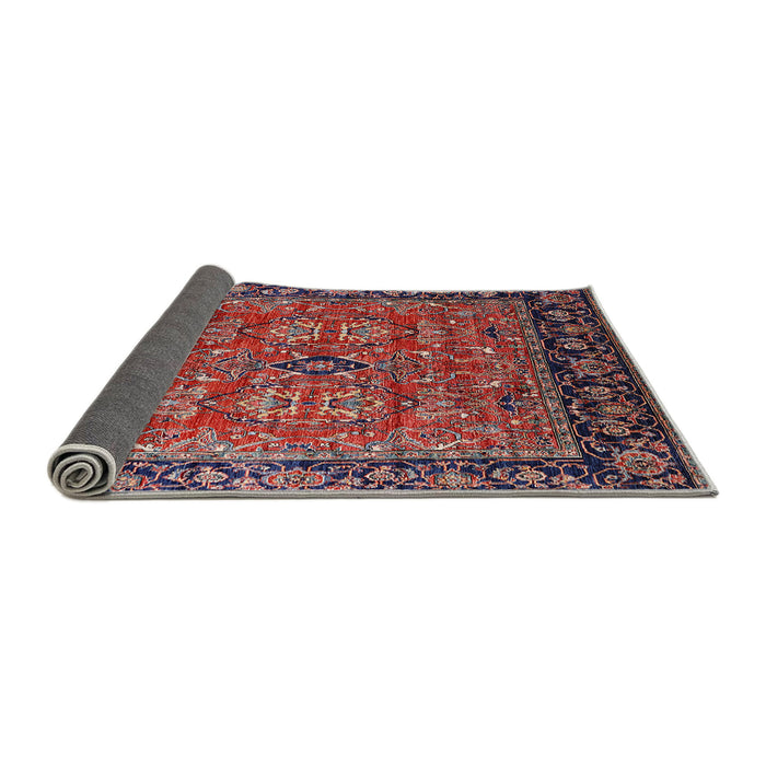 Sideview of Mid-Century Modern Pink Oriental Rug, urb2384