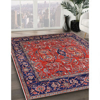 Mid-Century Modern Pink Oriental Rug, urb2384