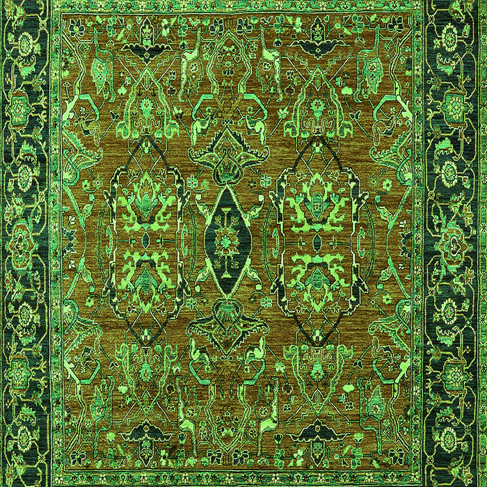 Oriental Green Industrial Rug, urb2384grn