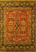 Oriental Yellow Industrial Rug, urb2384yw