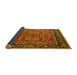 Sideview of Oriental Yellow Industrial Rug, urb2384yw