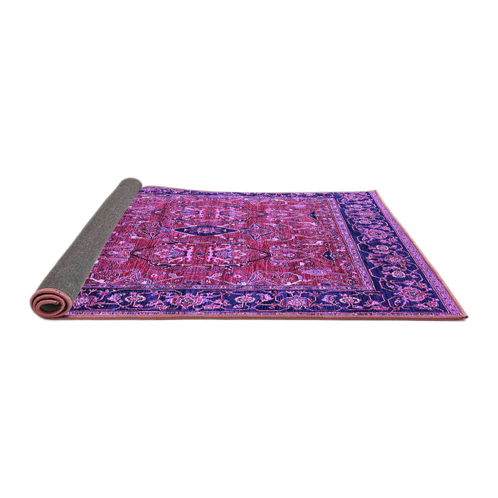 Sideview of Oriental Purple Industrial Rug, urb2384pur