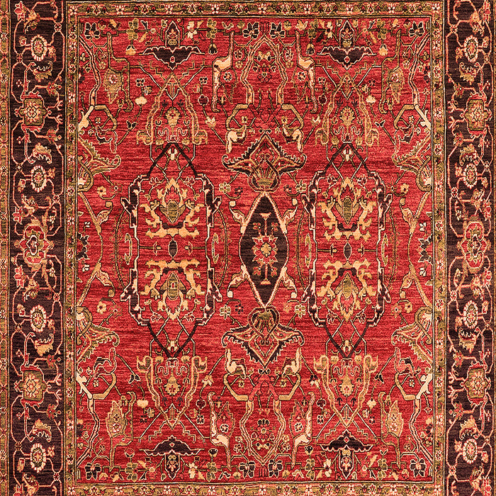 Oriental Orange Industrial Rug, urb2384org