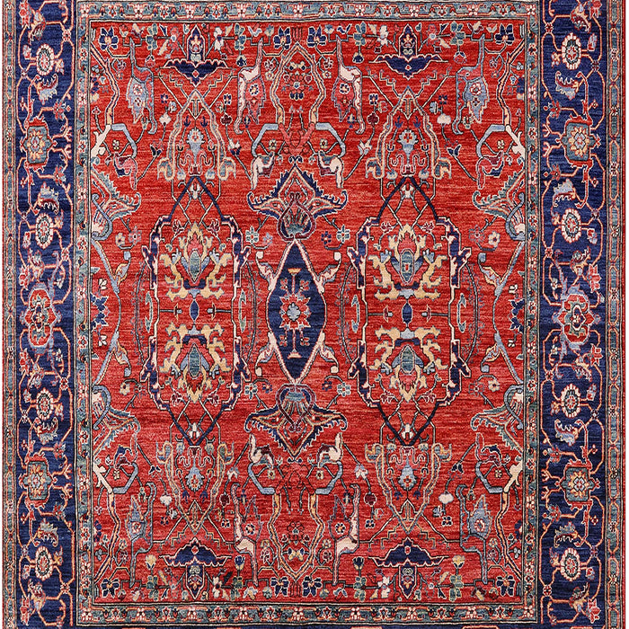 Machine Washable Industrial Modern Rosy Pink Rug, wshurb2384