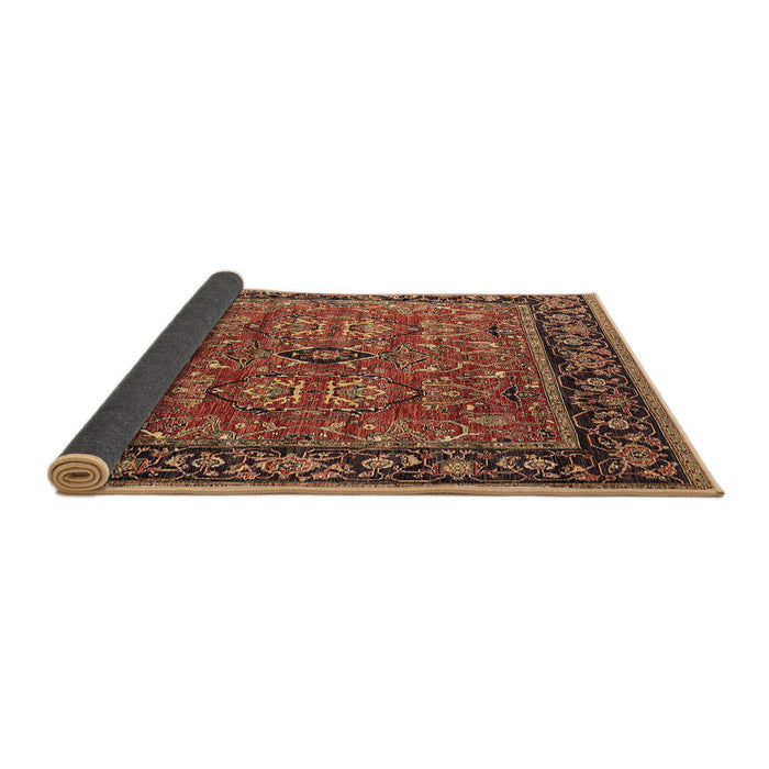 Sideview of Oriental Brown Industrial Rug, urb2384brn
