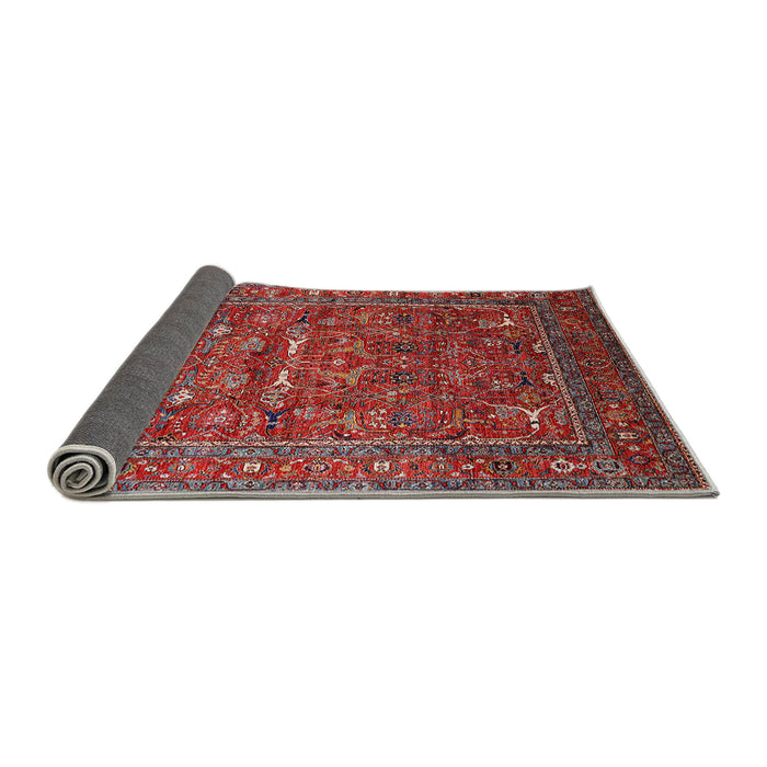 Sideview of Mid-Century Modern Rose Purple Oriental Rug, urb2385