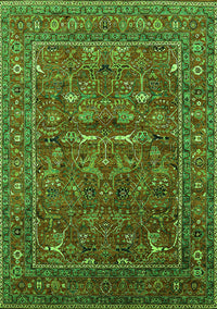 Oriental Green Industrial Rug, urb2385grn