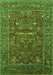 Oriental Green Industrial Rug, urb2385grn