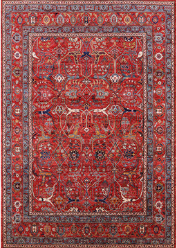 Mid-Century Modern Rose Purple Oriental Rug, urb2385