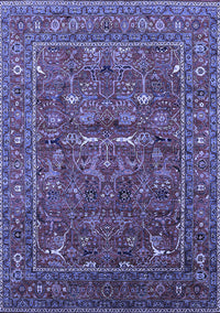 Oriental Blue Industrial Rug, urb2385blu