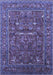 Oriental Blue Industrial Rug, urb2385blu